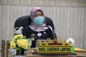 Wagub Nunik Hadiri Video Conference SUN