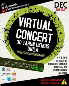 Virtual Concert 30 Tahun UKMBS Unila Sebagai Penggerak