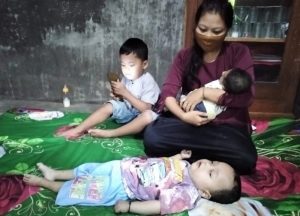 Pasangan Suami Istri di Kota Agung Timur Ini Butuh Uluran Tangan Dermawan, 3 Anak Alami Disabilitas