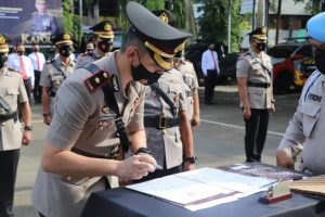 Kapolresta Tangerang Pimpin Sertijab Kasatreskrim dan 4 Kapolsek