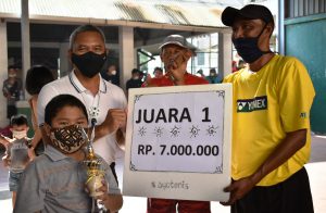 Danrem 043/Gatam Tutup Turnamen Tenis Lapangan Danrem 043/Gatam Cup 2021