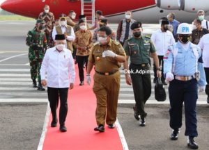 Peninjauan Vaksinasi dan Bendungan Way Sekampung, Gubernur Lampung Sambut Kunjungan Wakil Presiden