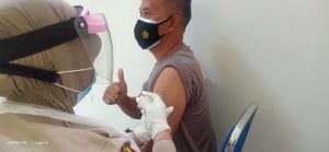 Dukung Program Pemerintah, Personel Brimob Banten di Vaksin