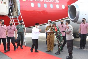 Pangdam II Sriwijaya Sambut Kedatangan Wakil Presiden Ma’ruf Amin