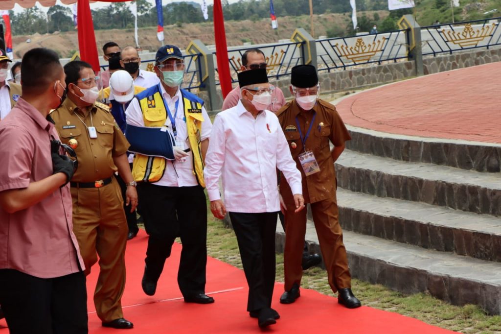 Ditinjau Wapres, Progres Pembangunan Bendungan Way Sekampung Sudah 92,33 Persen