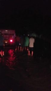 Curah Hujan Tinggi, Sungai Way Tenumbang Meluap Rendam Pemukiman Warga