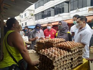 Cek Stabiltas Harga Bahan Pokok Jelang Ramadhan, Pemprov Lampung Sidak Pasar Pasir Gintung