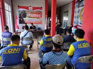 KONI Pringsewu Gelar Pelatihan Kehumasan Bagi Pengurus Cabor