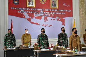 Danrem Hadir di Rakor Kepala Daerah Bersama Presiden RI Secara Virtual, Jokowi: Hati-Hati Kasus Baru Covid-19