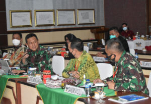 Danrem 043/Gatam Ikuti Rakornis TMMD ke-111 Tahun 2021 Secara Virtual, Ini Sasaran Pembangunan TMMD!