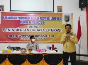 Dwison Fraksi PKS Lampung Sosialisasi Perda Literasi