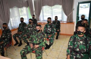 Prajurit Korem 043 Gatam Lampung Ikuti Upacara Peringatan Hari Lahir Pancasila Tahun 2021