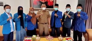 Silaturahim Dengan Wakil Bupati, PC PMII Pringsewu Paparkan Agenda Program