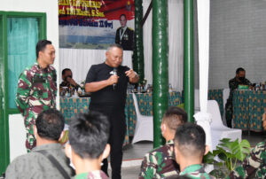 Danrem 043/Garuda Hitam, Sambut Kunker  Kapushubad Mayjen TNI Masri