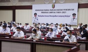 Sekdaprov Buka Sosialisasi Indeks Inovasi Daerah dan Innovative Government Awards Provinsi Lampung Tahun 2021