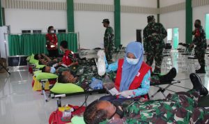 Korem 043/Gatam Adakan Gerakan Donor Darah 1000 Kantong