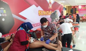 Sambut HUT Bhayangkara ke 75, Polresta Bandarlampung Gelar Sunat Masal