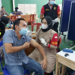 Polda Lampung Gelar Vaksinasi ke-2 Di PT Nusantara Keong Abadi (Wong Coco)