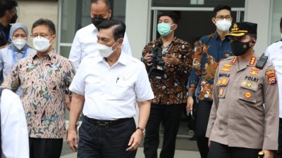 Kapolresta Tangerang Dampingi Kunjungan Menko Marves, Menkes, dan Mendag ke PT. Paragon TI