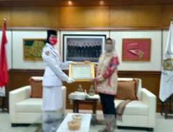 Anggota IV BPK RI Sambut Paskibraka Nasional Asal Lampung Aurel Febrina