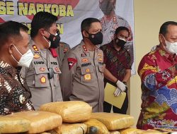Kapolda Lampung Pimpin  Pemusnahan Barang Bukti Narkoba, Ratusan Kilo Ganja dan Sabu Serta  Ribuan Butir Pil Extacy