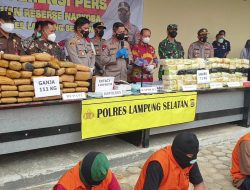 Kapolda Apresiasi Polres Lamsel Gagalkan Penyelundupan Narkoba Senilai Miliaran Rupiah