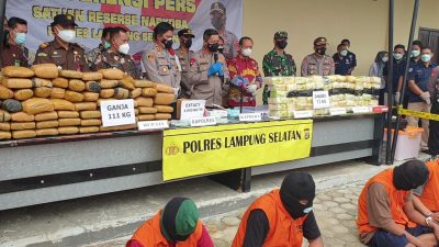 Kapolda Apresiasi Polres Lamsel Gagalkan Penyelundupan Narkoba Senilai Miliaran Rupiah