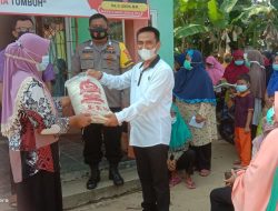 Pandemi Covid-19, Pemdes Bumi Jaya Abung Timur Distribusikan Bansos Beras Kepada 100 KPM