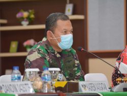 Kasrem Gatam Ikuti Paparan Dansatgas TMMD ke- 112 Tahun 2021 Secara Virtual