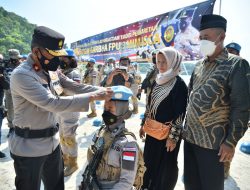 Wakapolda Lampung Hadiri Pembaretan Satgas FPU 3 MINUSCA di Tegal Mas Island