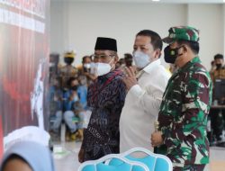 Gubernur dan Wagub Lampung Dampingi Panglima TNI Tinjau Vaksinasi Merdeka Serentak
