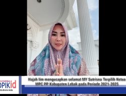Hajah IIM Mengucapkan Selamat atas terpilihnya MY Sutrisna Ketua MPC Pemuda Pancasila Kabupaten Lebak