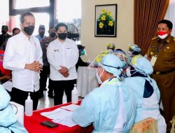 Presiden Tinjau Langsung Program Vaksinasi bagi Masyarakat di Provinsi Lampung