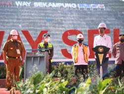 Presiden Jokowi Resmikan Bendungan Way Sekampung di Pringsewu