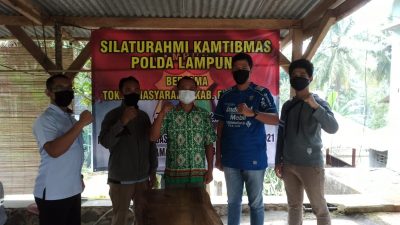 Silaturahmi Dit Intelkam Polda Lampung, Apdesi Pesawaran Dukung Sukseskan Pilkades Serentak