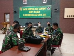 Kasrem 043/Gatam Sambut Tim Was Current Audit Itjenad Tahun 2021