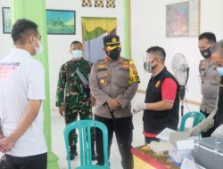 Kapolres Lampung Utara Tinjau Pelaksanaan Vaksinasi Merdeka