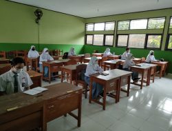 PTM Terbatas di SMAN 6 Bandarlampung Terapkan Prokes Covid-19 dengan Double Sips