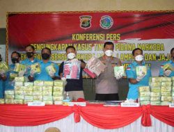 Selama 9 Bulan, Polda Lampung Ungkap Ratusan Kilogram Jenis Narkotika