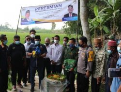 Anggota DPRD Lampung Wahrul Fauzi Resmikan Irigasi di Sragi