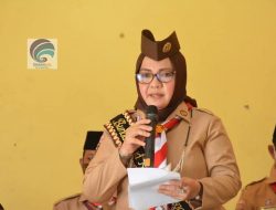 Bunda Paud Lampung Tengah Hadiri Gelang Ajar Pra-Siaga Gerakan Pramuka