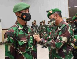Danrem 043/Gatam Pimpin Acara Laporan Korps Kenaikan Pangkat Perwira dan Pelantikan Kenaikan Pangkat Bintara/Tamtama Periode 1 Oktober 2021