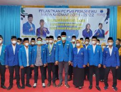 Melantik PC PMII Pringsewu, Gus Abe : PMII Adaptif Jadi Ciri Khas Kader PMII