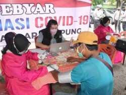 Dua Hari Gerai Vaksin Presisi Polda Lampung dan Jajaran Vaksinasi 12.765 orang