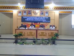 Kapolres Lampung Utara Hadiri Rakor Lintas Sektoral Percepatan Vaksin di Lampung Utara dan Imbau Tetap Jaga Prokes 5M