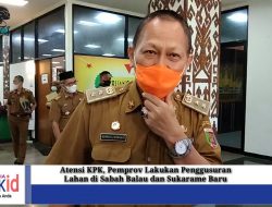 Atensi KPK, Pemprov Lampung Lakukan Penggusuran Lahan di Sabah Balau dan Sukarame Baru