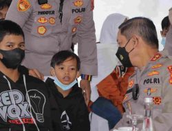 Kapolda Lampung Beri Dukungan Psikososial ke Anak Terdampak Covid-19