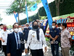Bupati Tulang Bawang Winarti Hadiri Pelantikan Pengurus PWI Lampung Periode 2021-2026