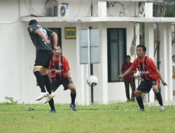 Latihan Perdana Sepakbola, SIWO PWI Lampung Optimis Berlaga di Porwanas