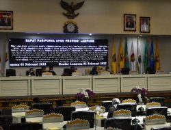 Kasrem 043 Gatam Hadiri Rapat Paripurna DPRD Lampung Terkait Haisl LHP BPK RI Soal Penanganan Covid-19